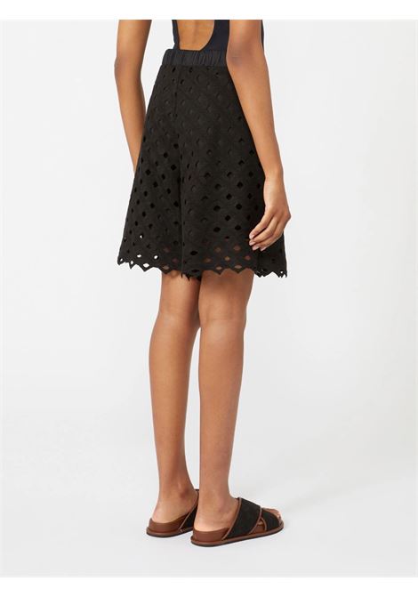 Bermuda in jersey macramé - Nero MAX MARA beachwear | BCHUGUALE002
